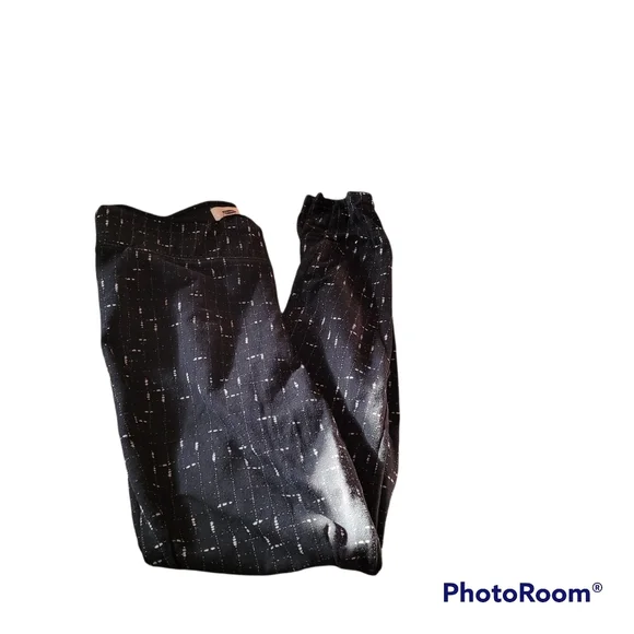 Old Navy Stretch Thick Leggings Black and White SP Elastic Waist - Picture 1 of 4